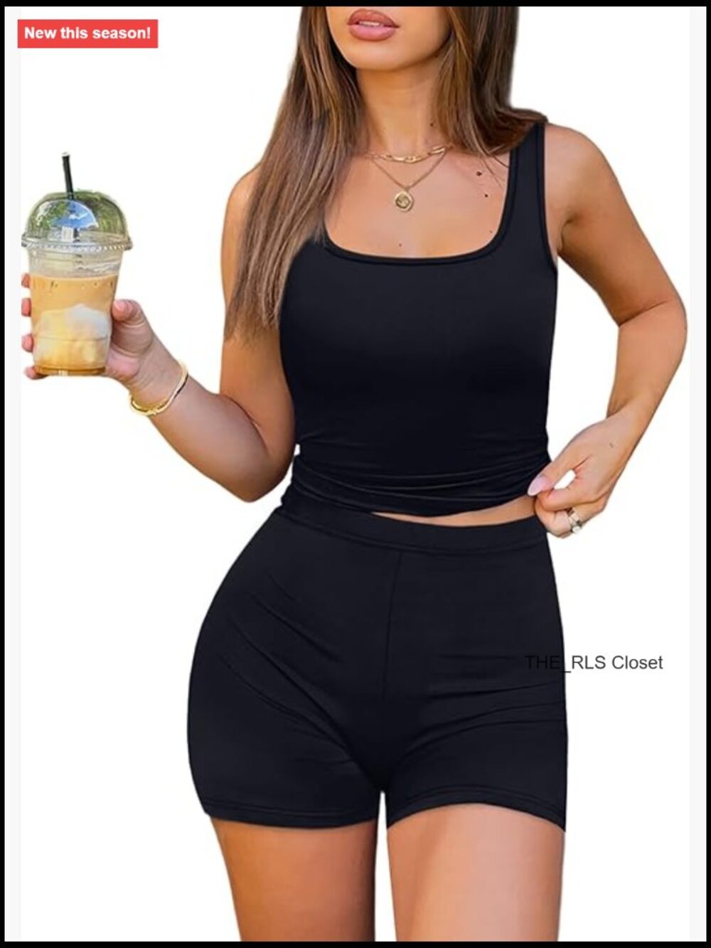 Two Piece Workout Set With 88% Polyester 12% Spandex Fabric